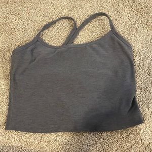 Spacedye gray size medium beyond yoga cropped cami